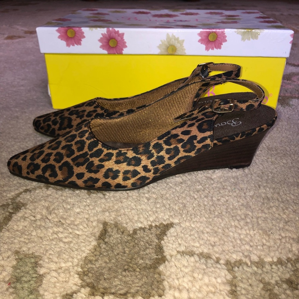 Leopard Print Wedges
